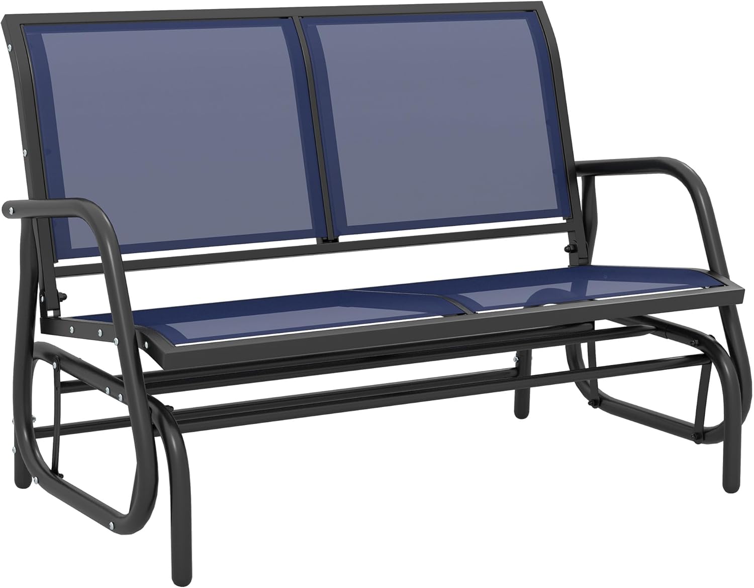 Outsunny 2-Person Outdoor Glider Bench for Cozy Relaxation