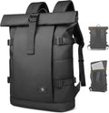 Rolltop Laptop Backpack for Men Women - Expandable Anti-Theft