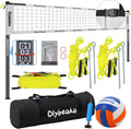 Outdoor Portable Volleyball Net Set for Backyard Beach - Heavy Duty