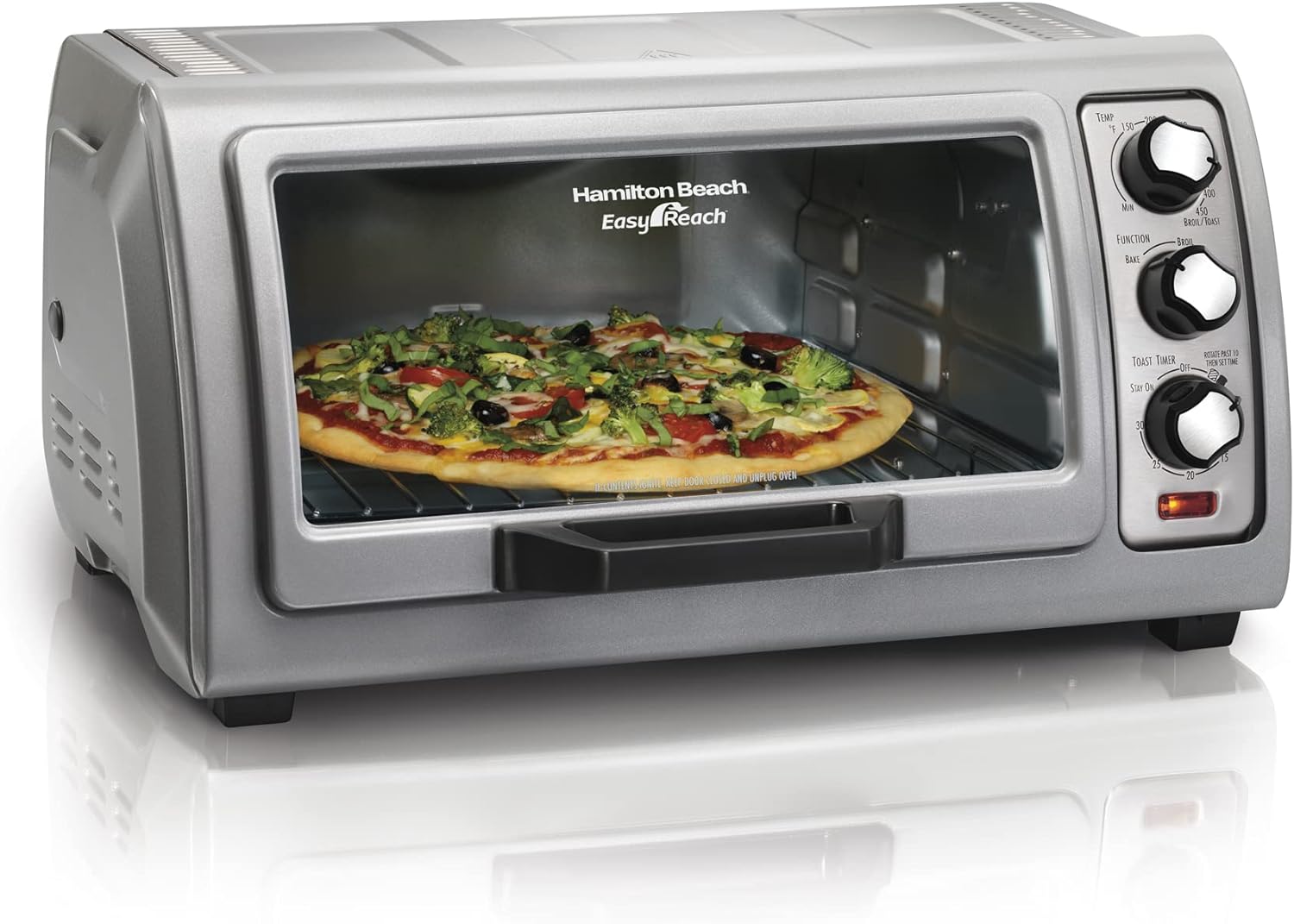 Hamilton Beach Easy Reach Toaster Oven - Bake, Broil, Toast
