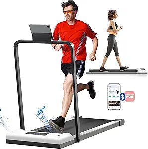 3HP Treadmill for Home Office - Compact 2 in 1 Walking Pad