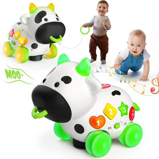 Bilingual Musical Cow Toy for Early Learning