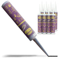 Black Silicone Sealant Caulk 10.1oz (8-Pack) - Durable 100% Waterproof