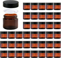 2oz Amber Glass Jars with Lids for Cosmetics and Crafts
