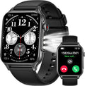 Smart Watches for Women Men with 1.96in HD Screen - LED Flashlight