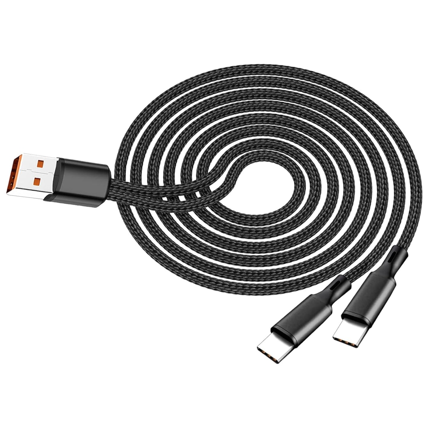 Xuomuen Dual USB-C Splitter Cable - Charge Multiple Devices Simultaneously!