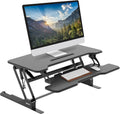Mount-It! Dual Monitor Standing Desk Converter - 2-in-1 Ergonomic Solution
