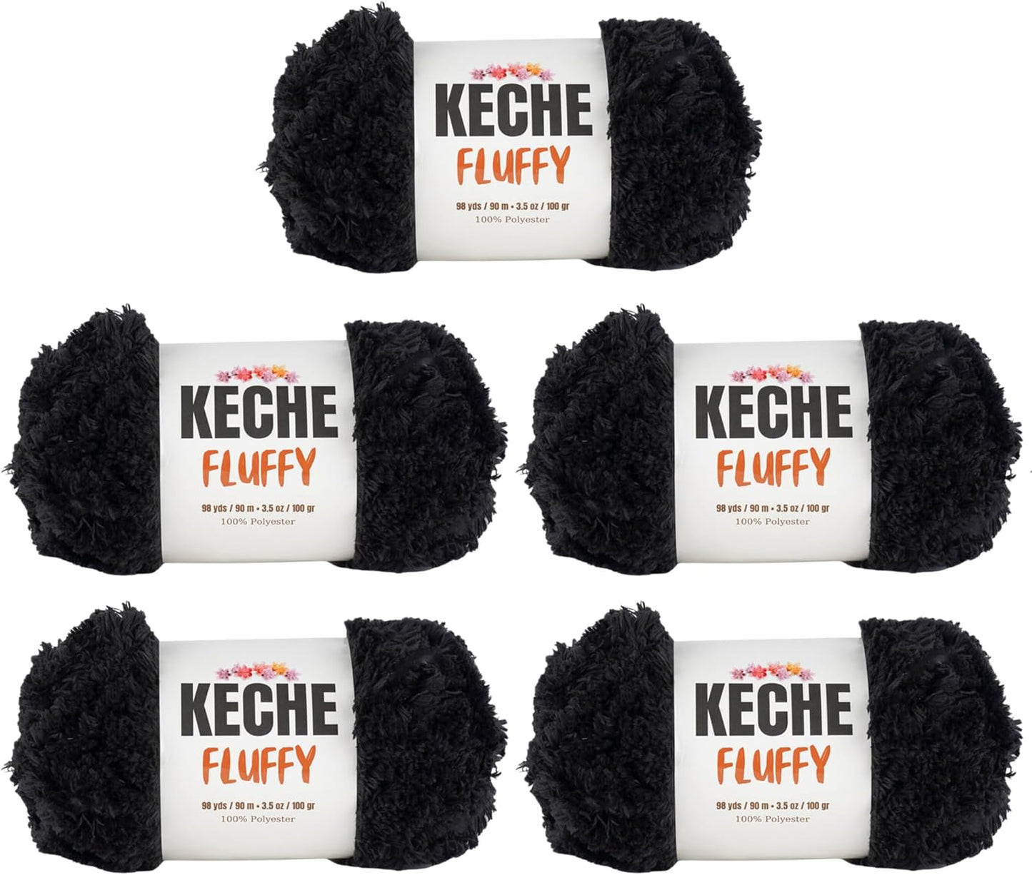 KECHE Fluffy Bulky Yarn - Super Soft Chunky Yarn for Crafting