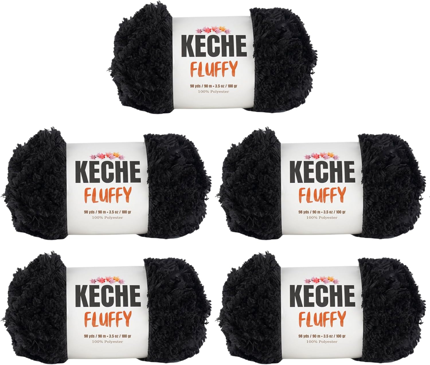 KECHE Fluffy Bulky Yarn - Super Soft Chunky Yarn for Crafting