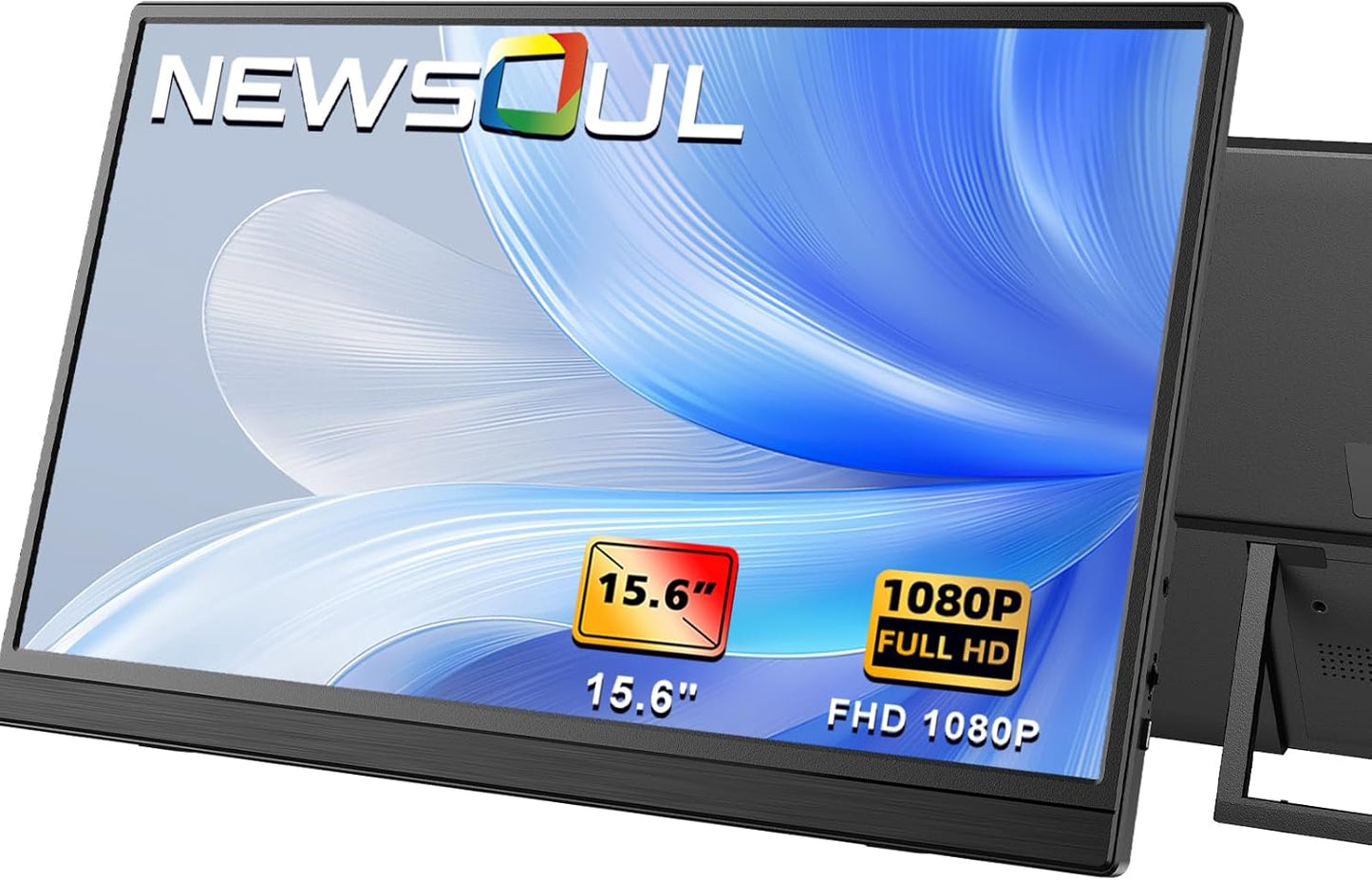 Newsoul 15.6 Portable Monitor: FHD & Ultra-Slim