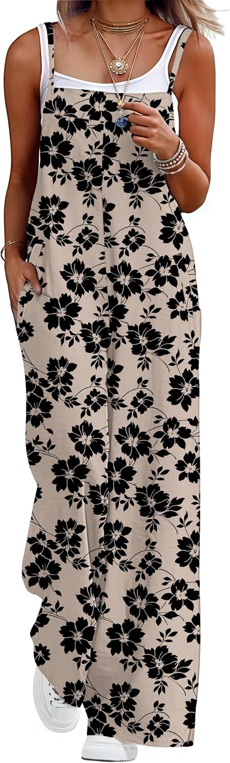 Lepunuo Womens Casual Loose Jumpsuits for Summer Fun