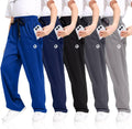 Boys Sweatpants with Zip Pockets 5Pack Athletic Mesh Joggers