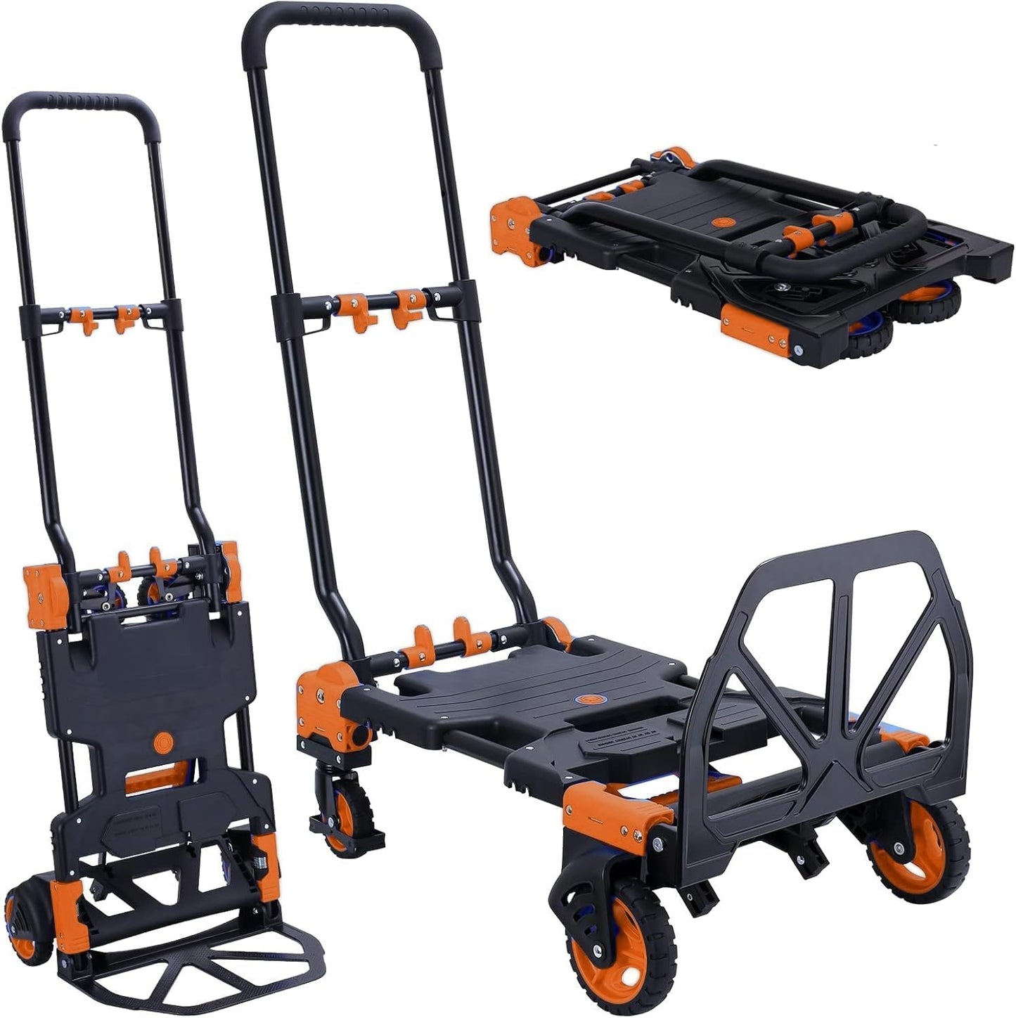 COOCHEER 2-in-1 Folding Hand Truck Dolly for Easy Moving