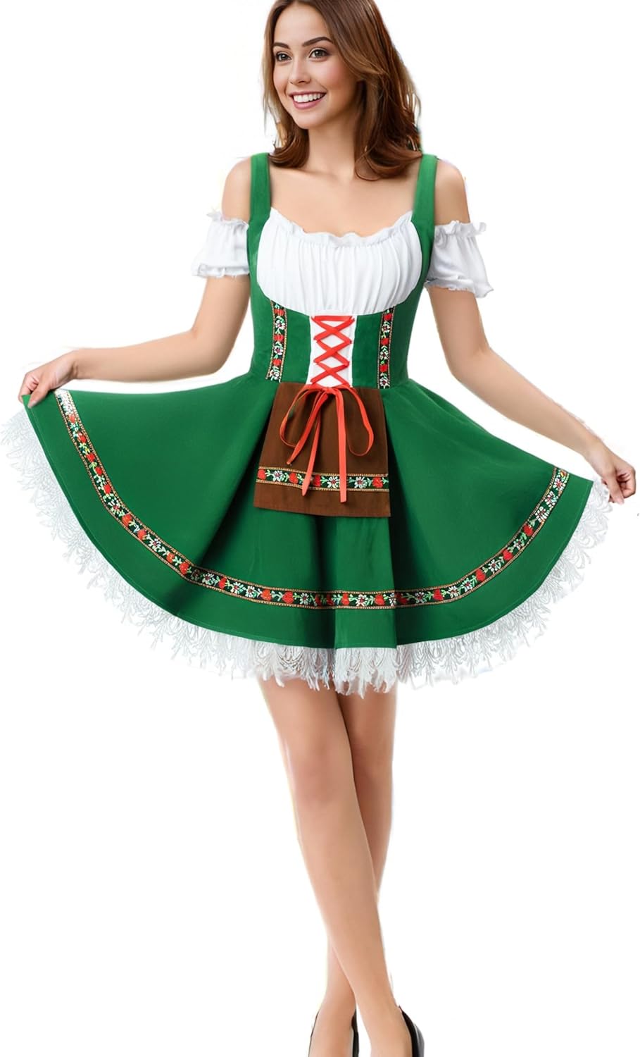 Authentic German Dirndl Dress for Oktoberfest by TOONRAIN