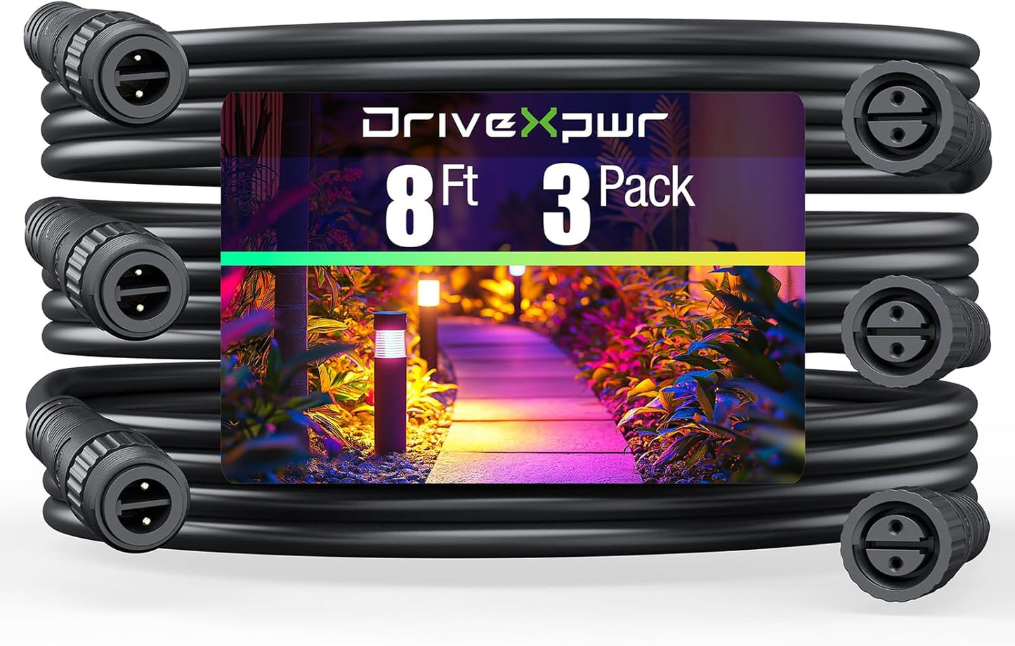 8FT Waterproof Extension Cable for Philips Hue Outdoor Lights