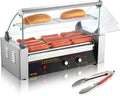 Hot Dog Roller 5 Rollers 12 Capacity - Commercial Stainless Grill