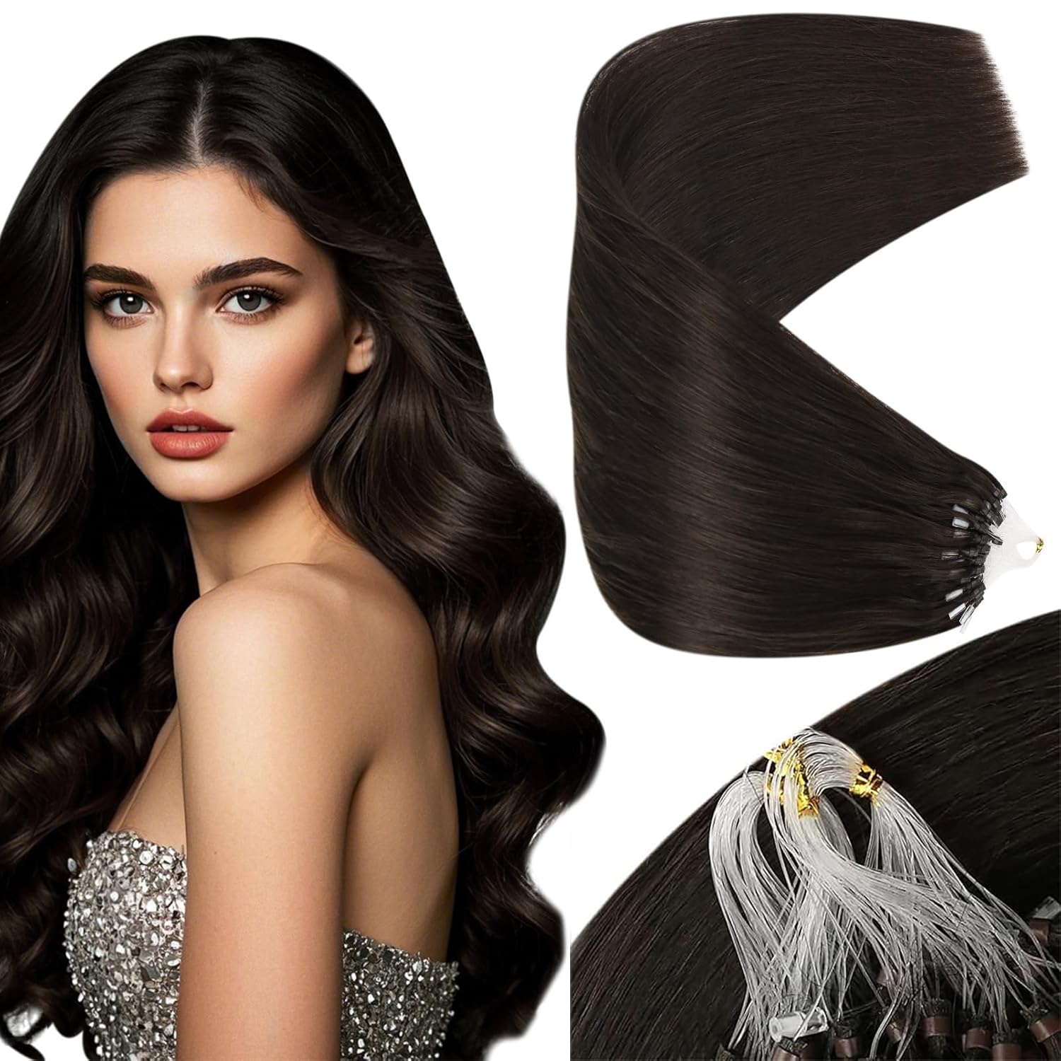 Micro Loop Hair Extensions for Natural Volume and Length