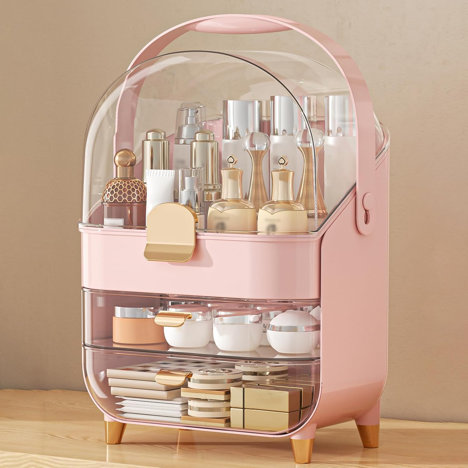 Makeup Organizer for Bathroom Counter - Stylish Storage Solution