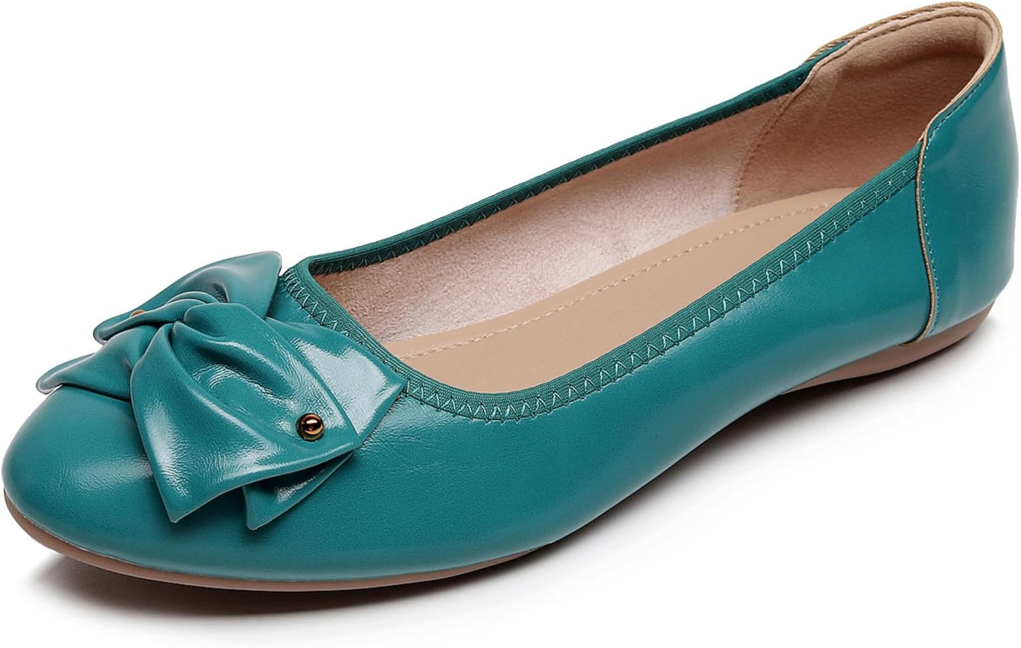 VenusCelia Women's Bows Dance Flats Shoes for Comfort and Style