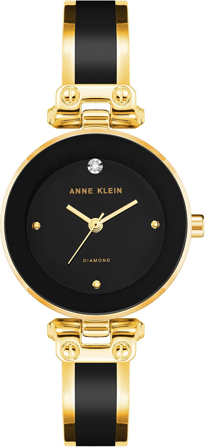 Anne Klein Diamond Dial Bangle Watch - AK Anne Klein