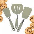 Flex & Flip Flexible Silicone Turner Spatula Set (3 Pcs) - Thin, High