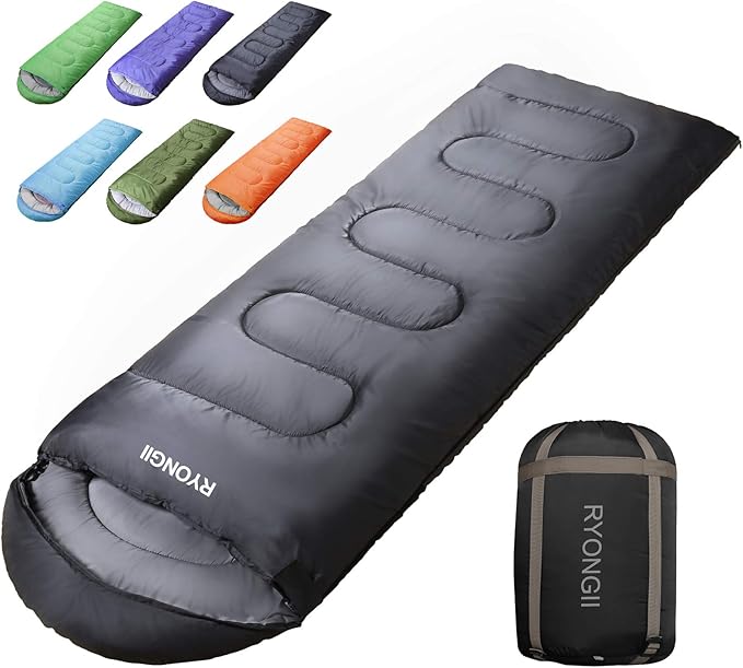 RYONGII Sleeping Bags 32F for Adults and Teens - 4 Seasons