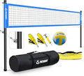 Portable Professional Outdoor Volleyball Net Set - Adjustable Height