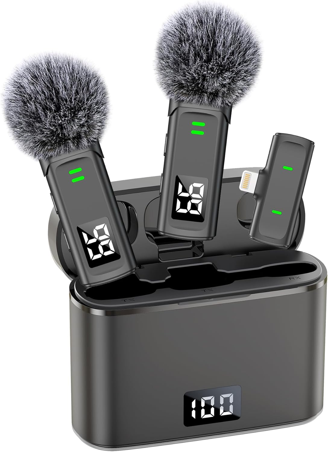 Wireless Lavalier Microphones for iPhone 14/13/12/11 Pro