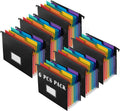 Hanging File Folder with Retractable Hooks - Expandable 7-Pocket