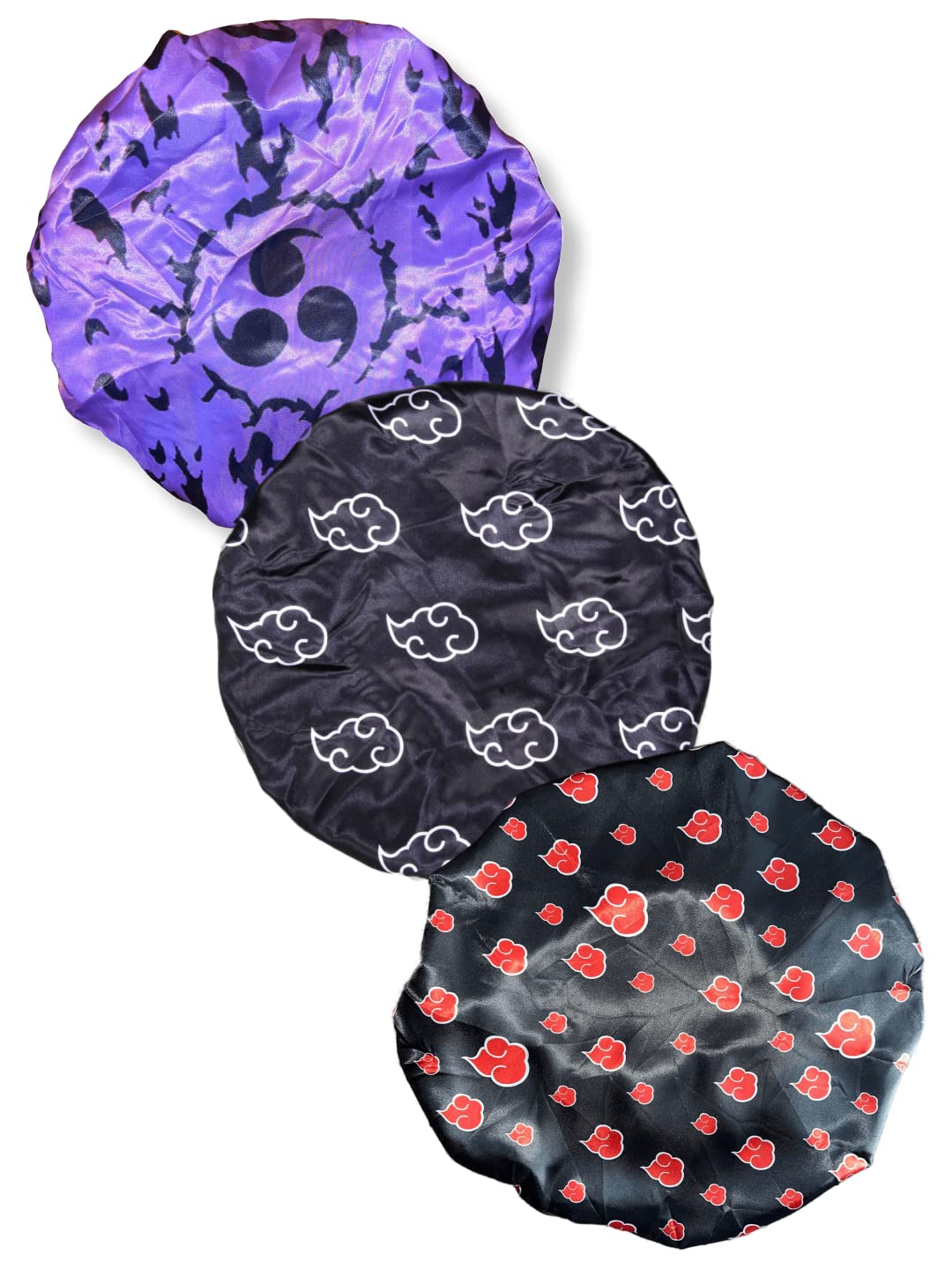 3pcs Silky Design Bonnet for Hair Care and Comfort