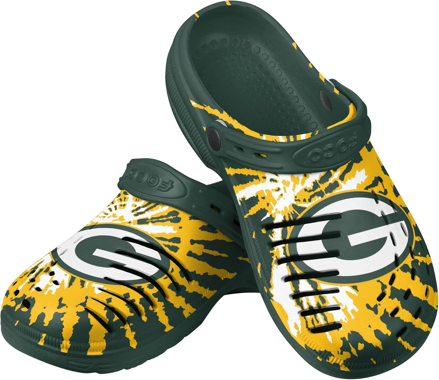 FOCO Men's NFL Team Logo Tie-dye Garden Water Sandals Shoes