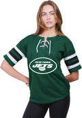 Ultra Game Women's NFL Official Lace Up Tee Shirt Review
