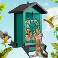 Squirrel Proof Bird Feeders for Outdoors 5LBS Large Capacity - Durable