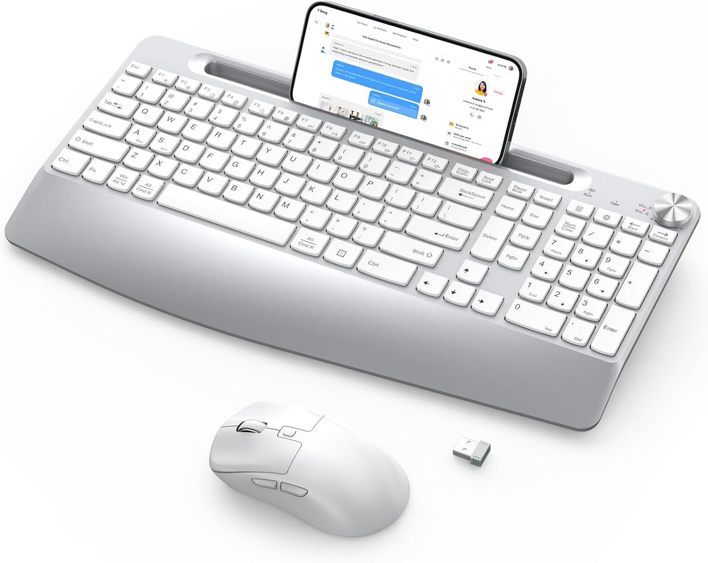 Wireless Keyboard and Mouse Combo for Ergonomic Comfort