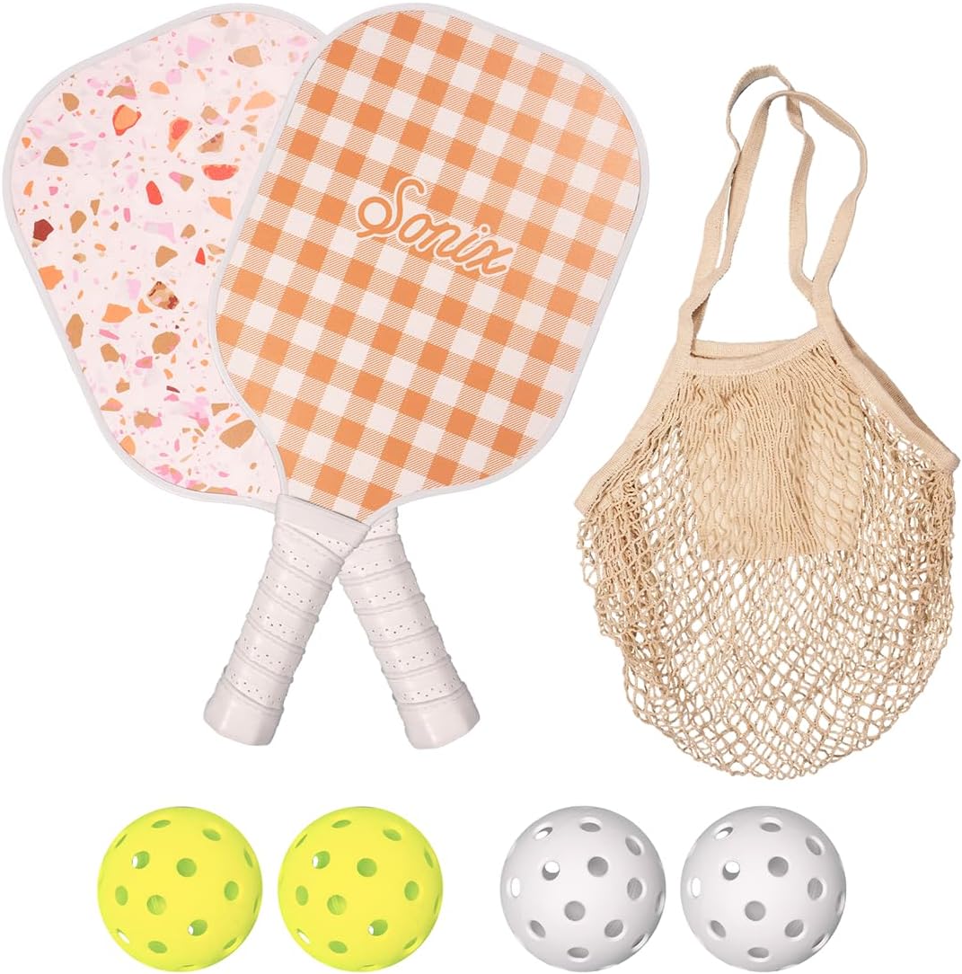 Sonix Pickleball Paddles Set of 2 with Balls and Bag