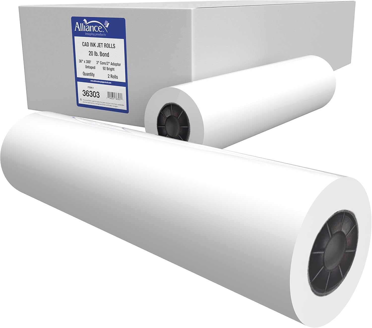 Alliance Wide Format Paper CAD Bond Rolls for Laser Printers