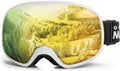 OutdoorMaster Owl Kids Ski Goggles OTG Anti-Fog Snowboard Goggles