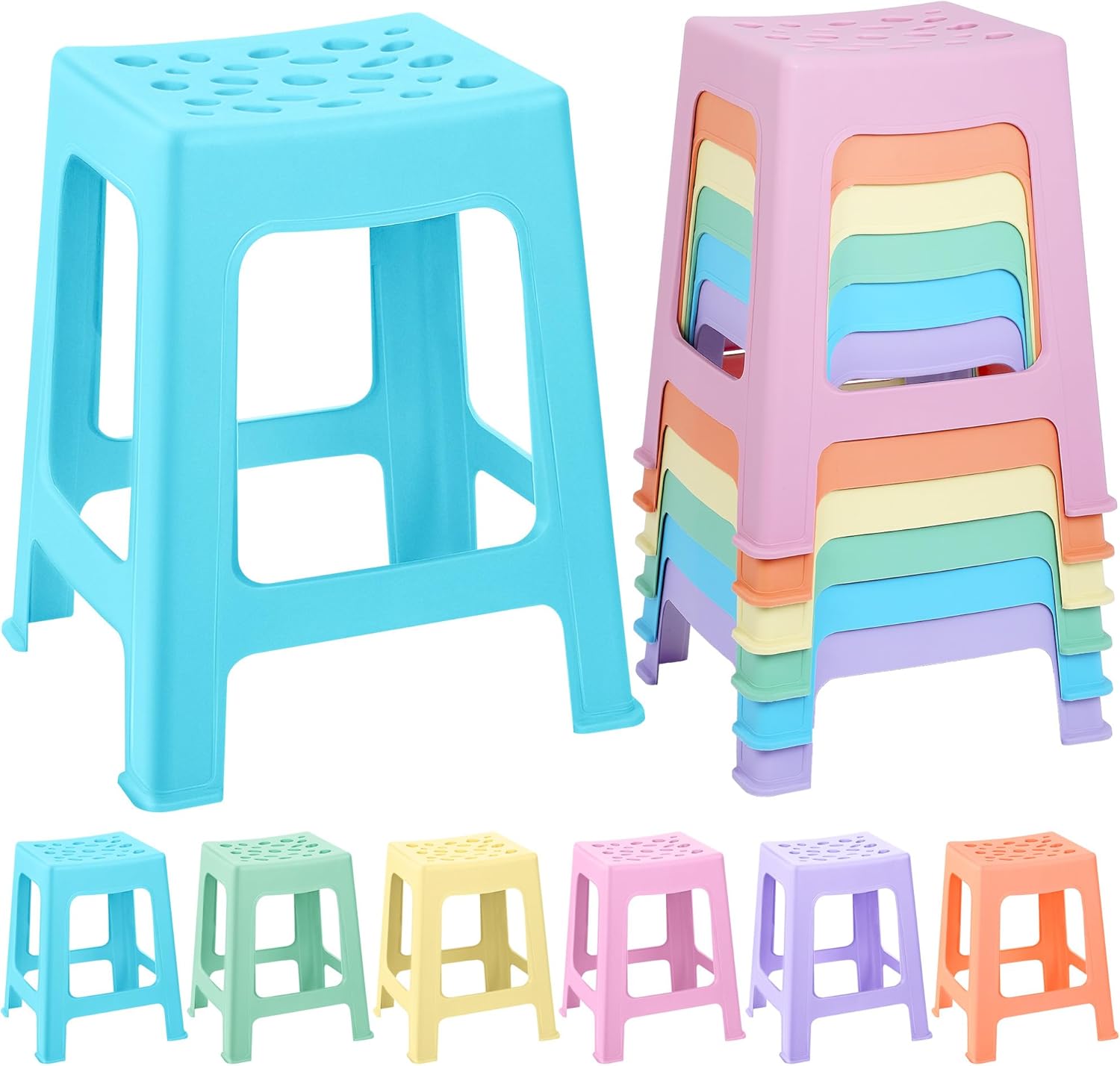 Colorful Nesting Stools for Flexible Seating in Any Space