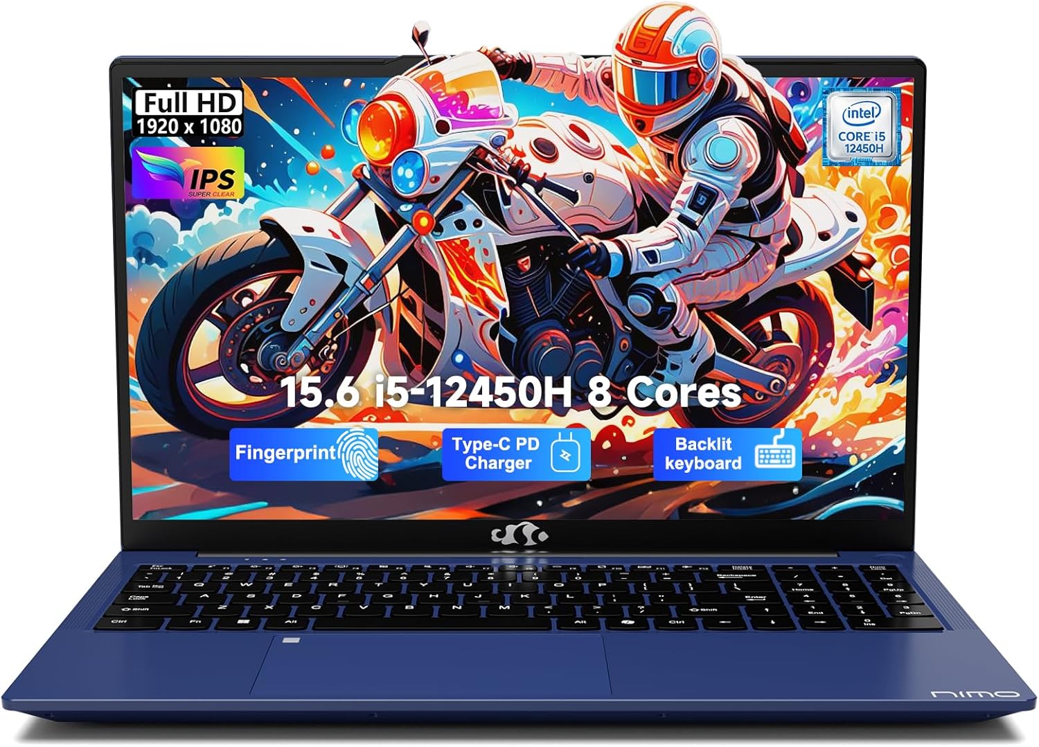 NIMO 15.6 FHD IPS Business Laptop with Intel i5-12450H Power