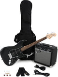 Fender Stratocaster Electric Guitar Kit: Charcoal Frost Metallic