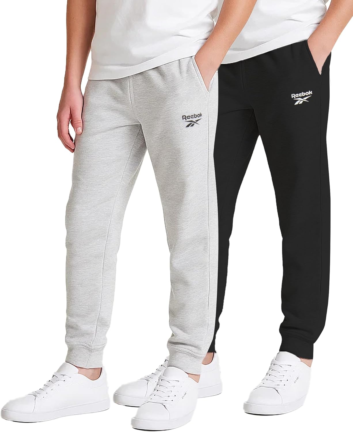 Reebok Boys Sweatpants 2 Pack Performance Fleece Joggers