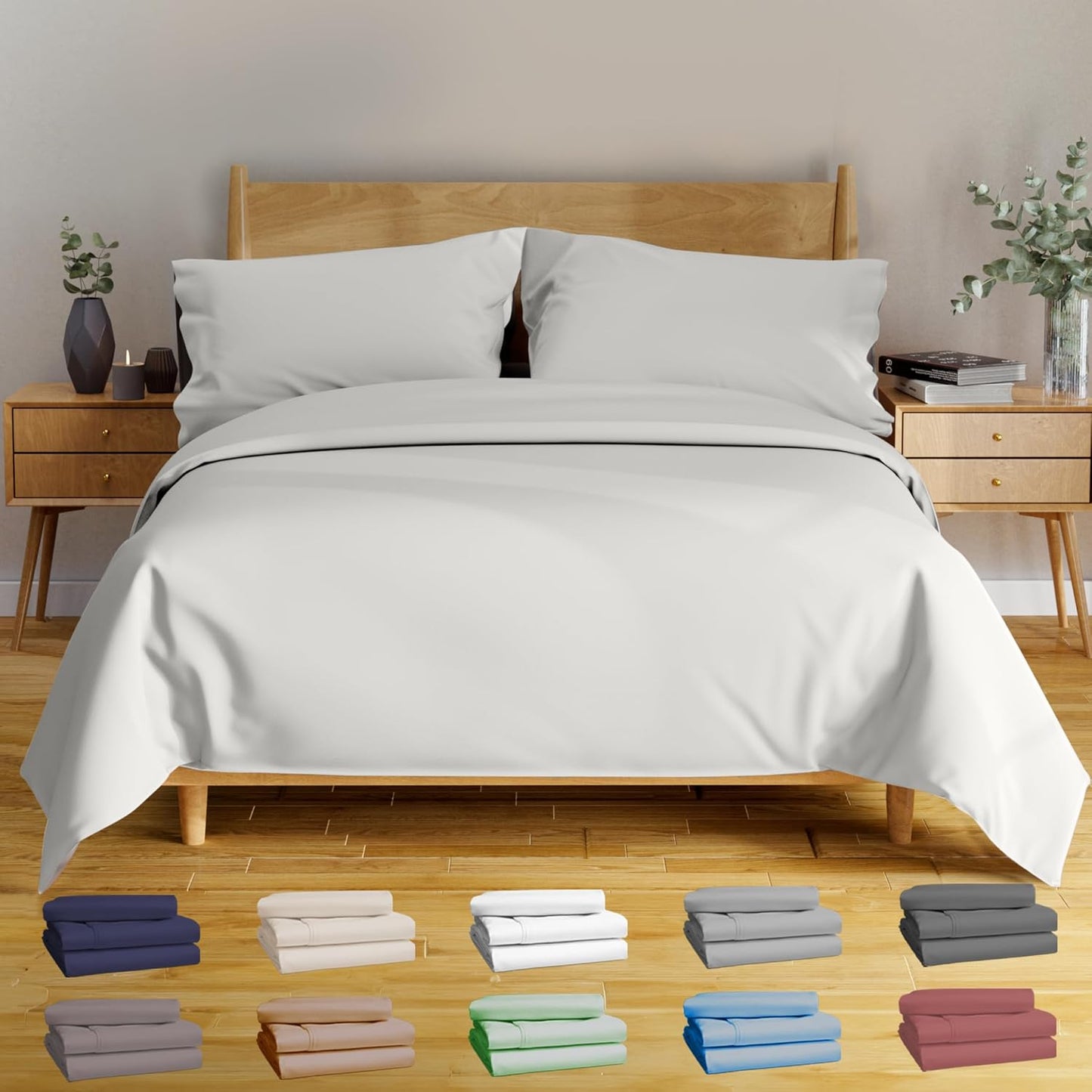 Bamboo Viscose California King Sheet Sets for Ultimate Comfort