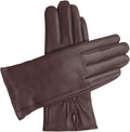 Downholme Classic Leather Cashmere Lined Gloves for Women - Elegant