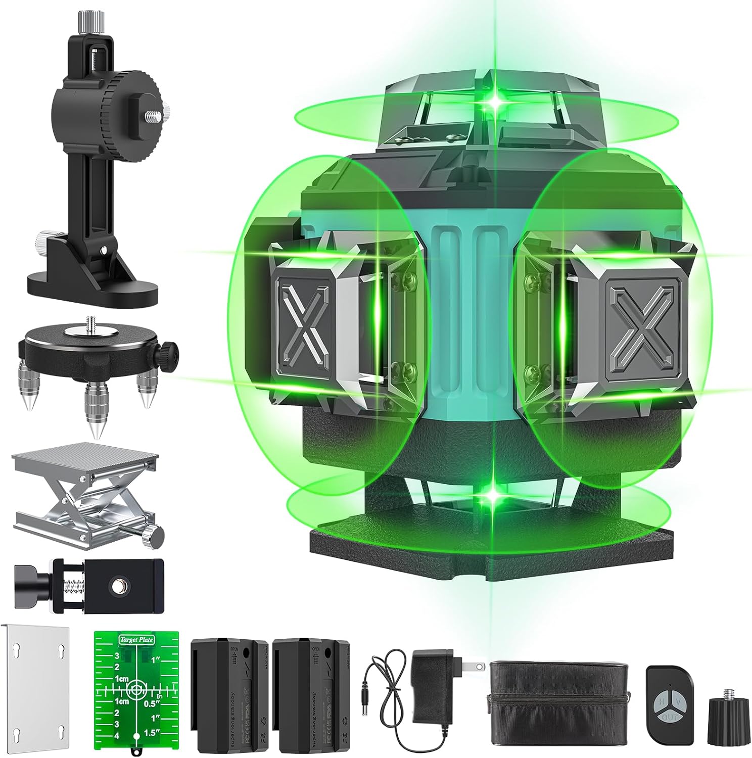 16 Lines Laser Level Tool with 4D Green Cross Line Precision
