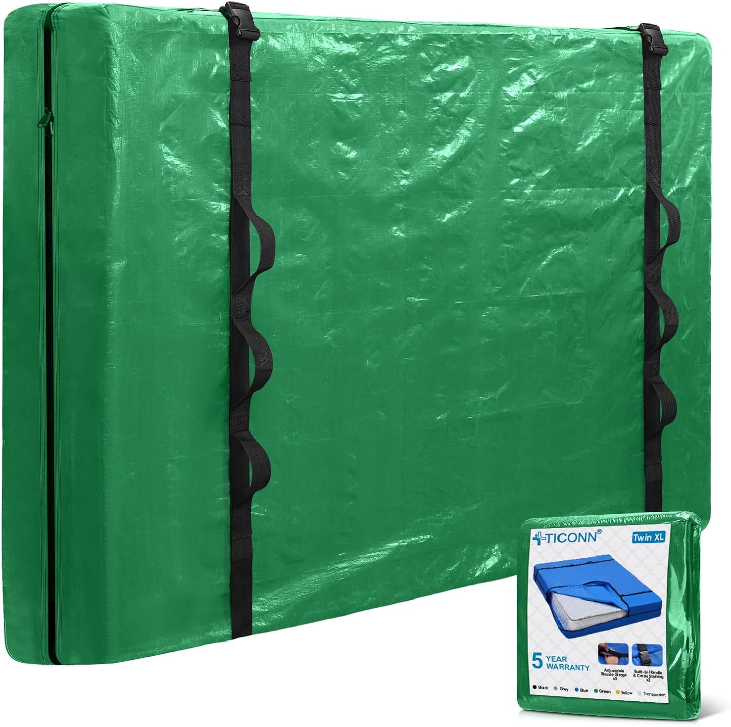 TICONN Mattress Bags for Moving - Heavy Duty Twin XL Cover