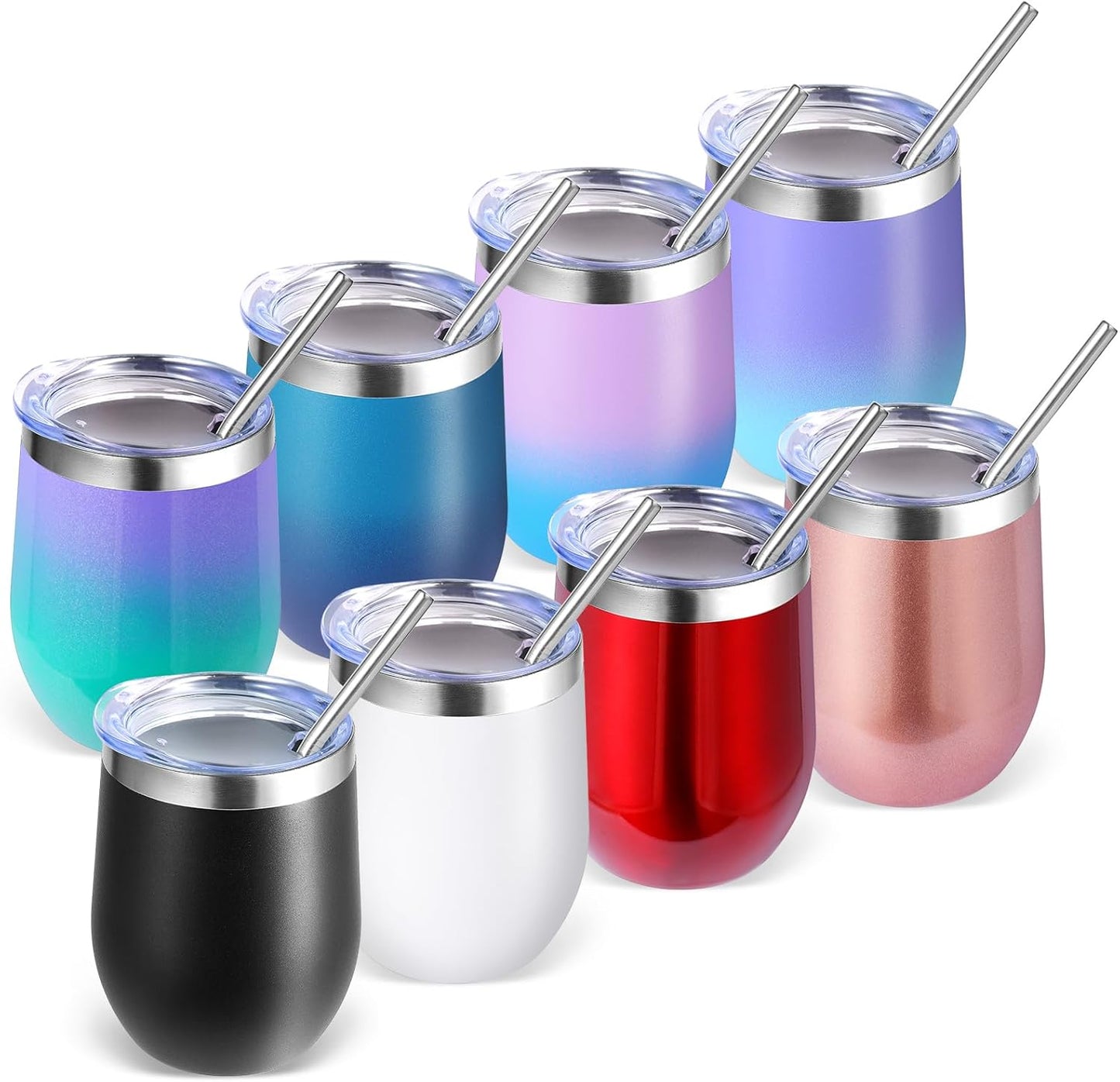Volhoply 12oz Stainless Steel Wine Tumblers for Every Occasion