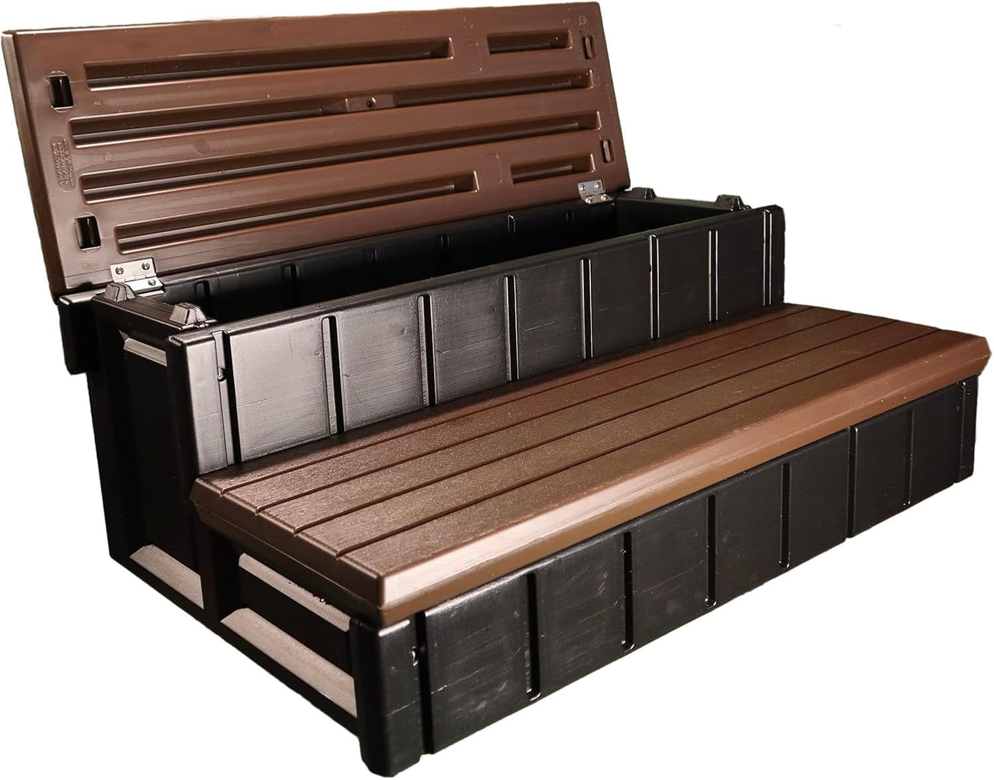 Confer Plastics Storage Step for Spas and Hot Tubs - Espresso