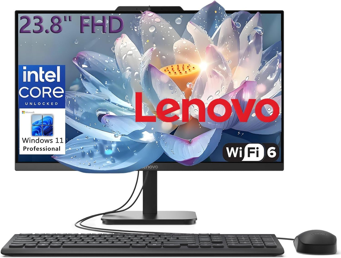 Lenovo 24 All-in-One Desktop Computer for Home Office