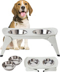Malsipree Elevated Dog Bowls for Medium Breeds - 6.5 in Stand