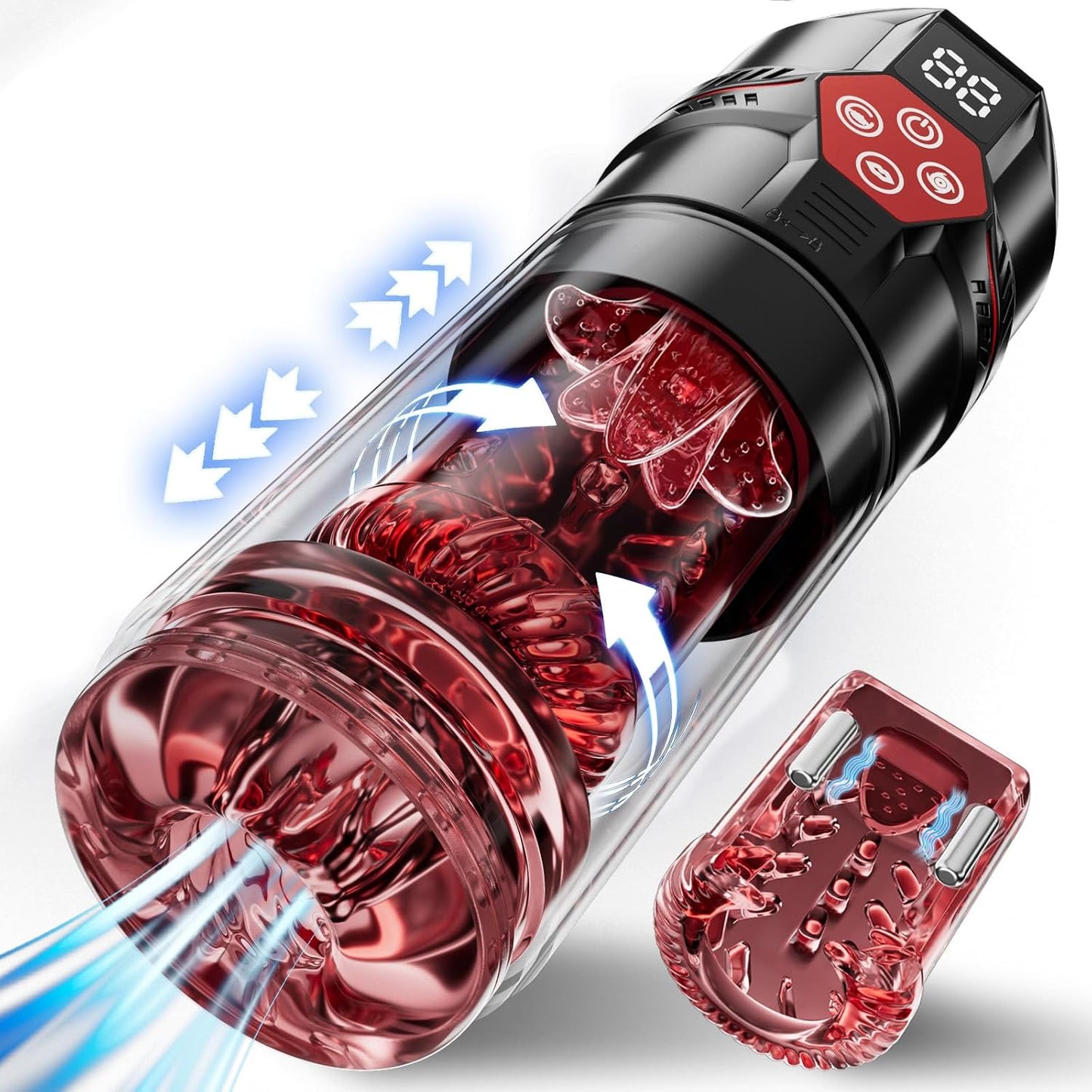 Upgrade Male Masturbator Penis Pump with LCD Display & 12S Vacuum